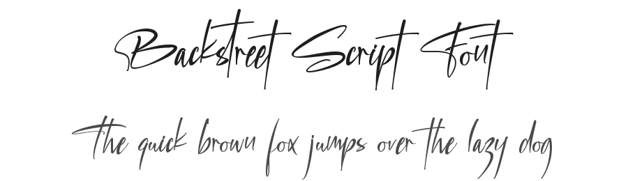 Backstreet Script Font by letterara — Script Handwritten Font