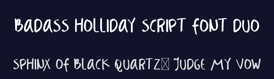 Badass Holliday Script Font Duo by edricstudio — Script Handwritten Font — thumbnail 2