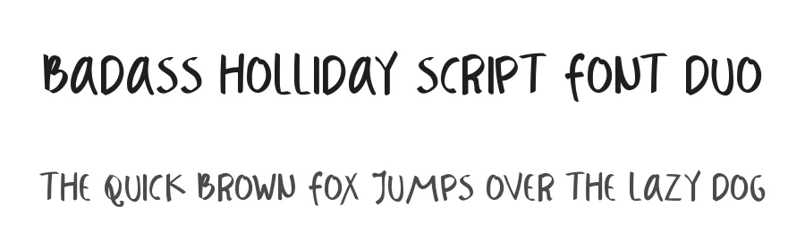 Badass Holliday Script Font Duo by edricstudio — Script Handwritten Font