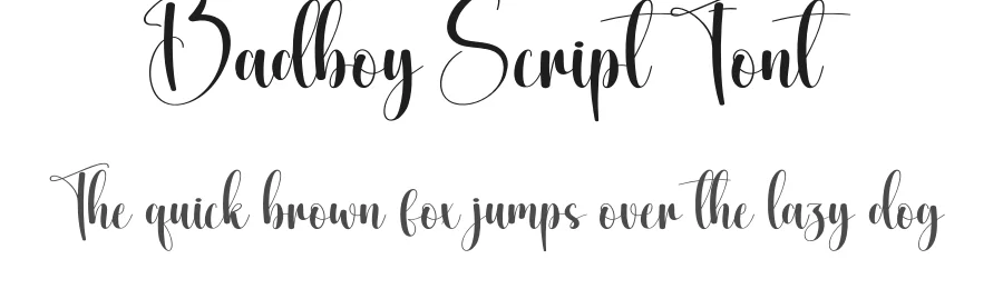 Badboy Script Font by creativeletter — Script Handwritten Font