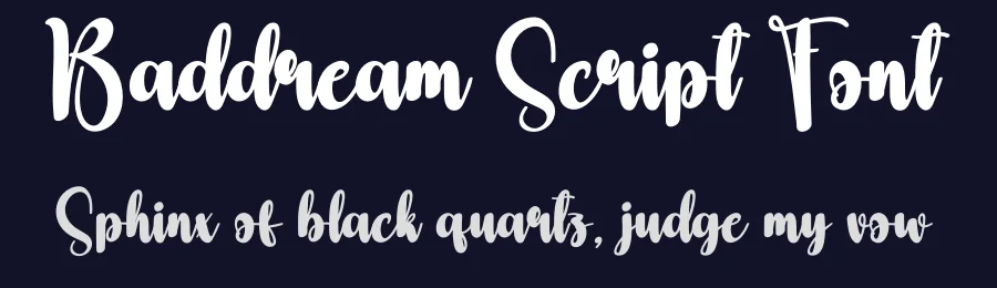 Baddream Script Font by creativeletter — Script Handwritten Font — thumbnail 2