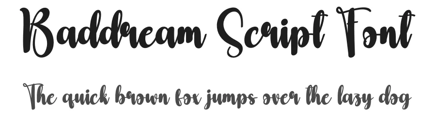 Baddream Script Font by creativeletter — Script Handwritten Font