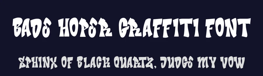 Bade Hoper Graffiti Font by Cikareotype Studio — Display Font — thumbnail 2