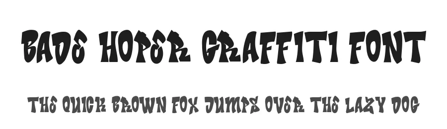 Bade Hoper Graffiti Font by Cikareotype Studio β Display Font