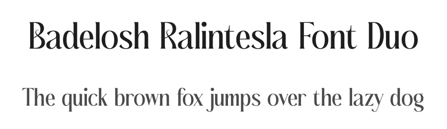Badelosh Ralintesla Font Duo by Storytype — Serif Font