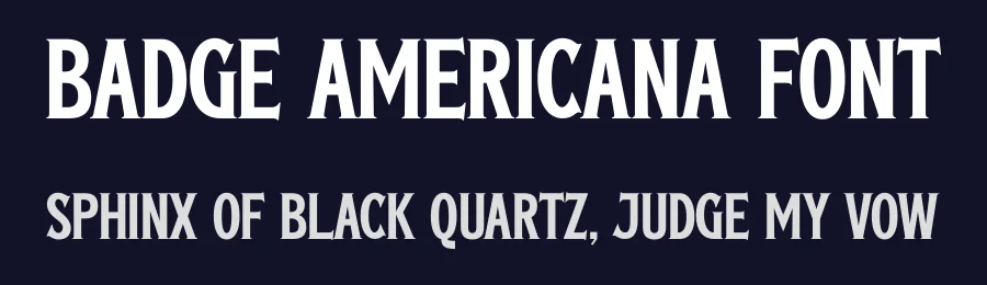 Badge Americana Font by timelesstype.co — Serif Font — thumbnail 2
