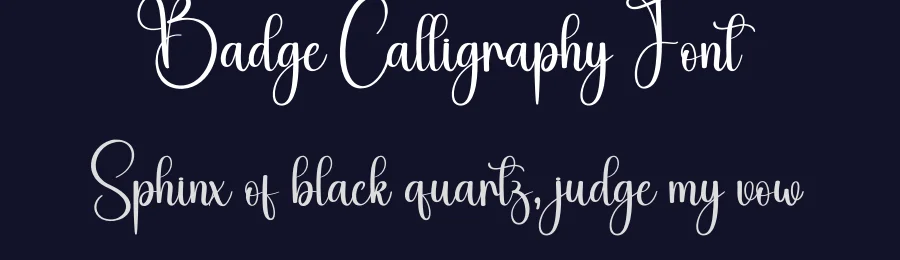 Badge Calligraphy Font by creativeletter — Script Handwritten Font — thumbnail 2