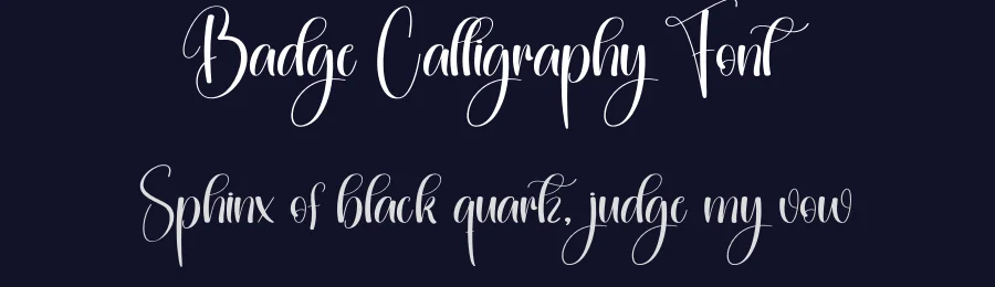 Badge Calligraphy Font by creativeletter — Script Handwritten Font — thumbnail 2