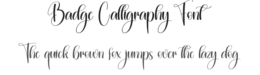 Badge Calligraphy Font by creativeletter — Script Handwritten Font