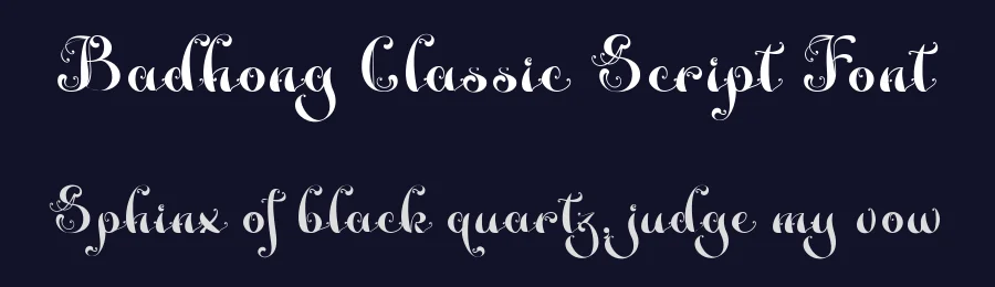 Badhong Classic Script Font by TypeClassHeroes — Blackletter Font — thumbnail 2