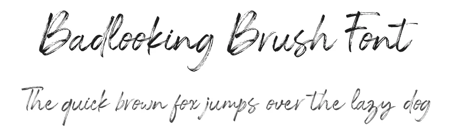 Badlooking Brush Font by Aluyeah Studio — Script Handwritten Font