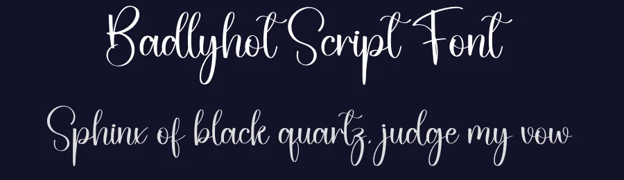 Badlyhot Script Font by creativeletter — Script Handwritten Font — thumbnail 2