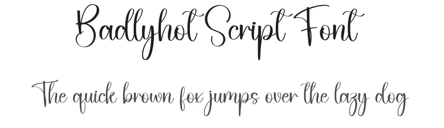Badlyhot Script Font by creativeletter — Script Handwritten Font