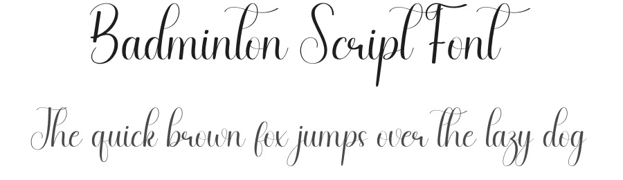 Badminton Script Font by andikastudio — Script Handwritten Font