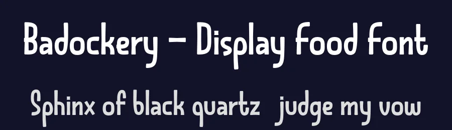 Badockery – Display Food Font by productype — Decorative Font — thumbnail 2