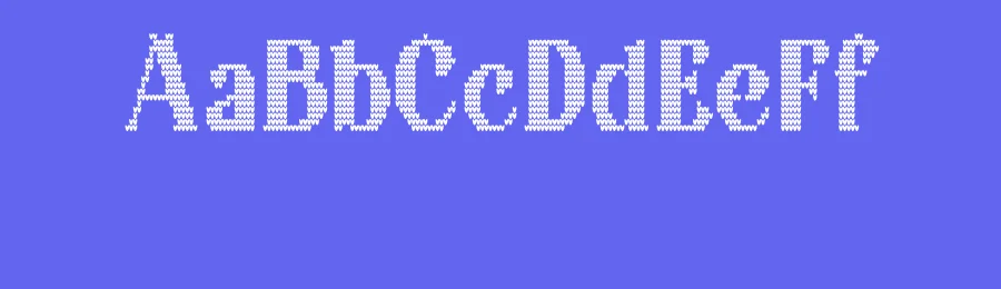 Badoney Knitted Font by craftsupplyco — Display Font — thumbnail 3