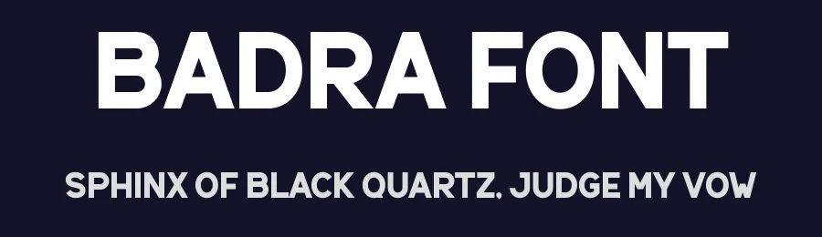 Badra Font by Aqeel_Art — Display Font — thumbnail 2