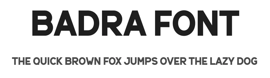 Badra Font by Aqeel_Art β Display Font