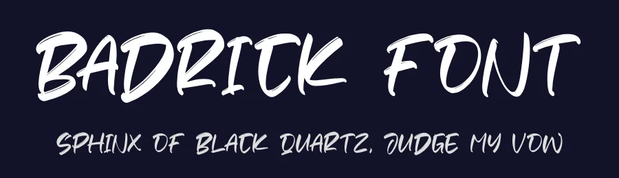 Badrick Font by perspectype — Script Handwritten Font — thumbnail 2