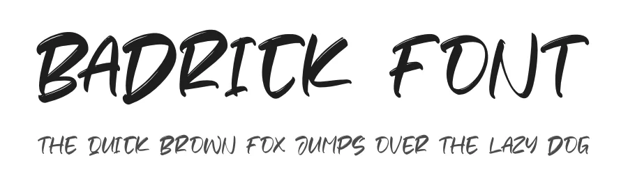 Badrick Font by perspectype — Script Handwritten Font