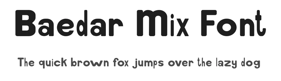 Baedar Mix Font by craftsupplyco โ Sans Serif Font