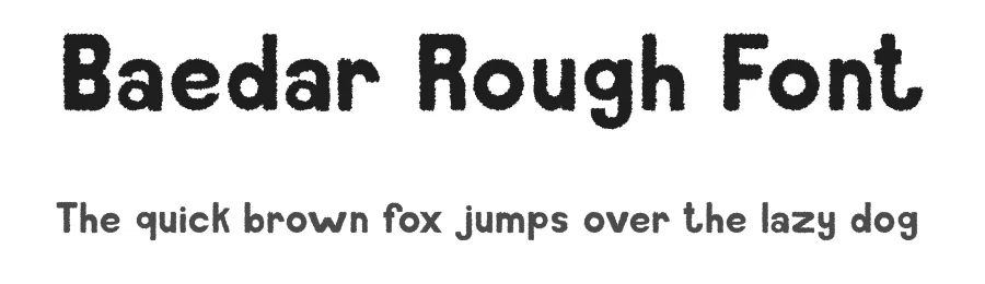 Baedar Rough Font by craftsupplyco — Sans Serif Font