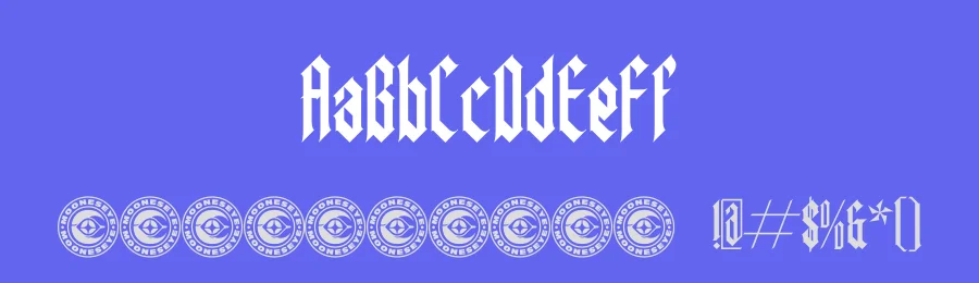 Baeiros Blackletter Font by mooneseye666 — Blackletter Font — thumbnail 3