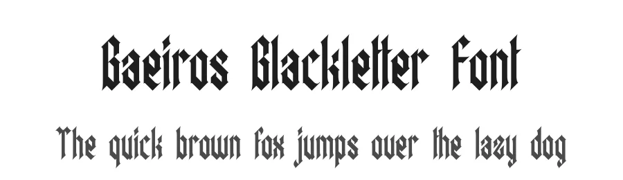 Baeiros Blackletter Font by mooneseye666 โ Blackletter Font
