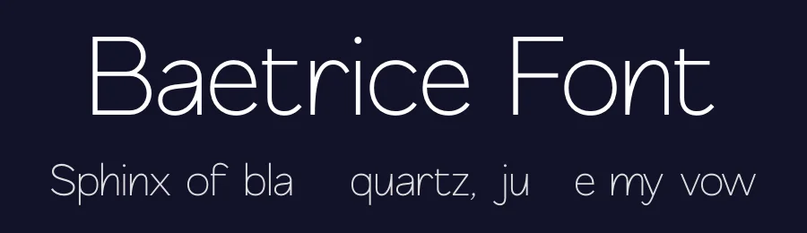 Baetrice Font by Second Son Radiance — Sans Serif Font — thumbnail 2