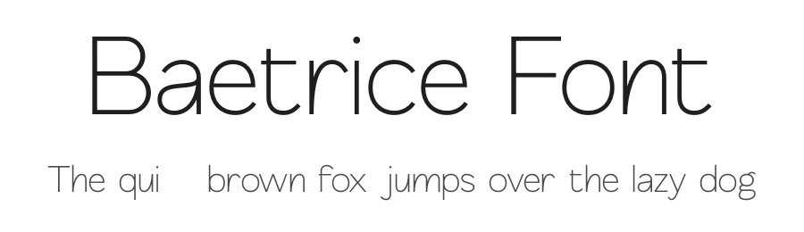 Baetrice Font by Second Son Radiance — Sans Serif Font