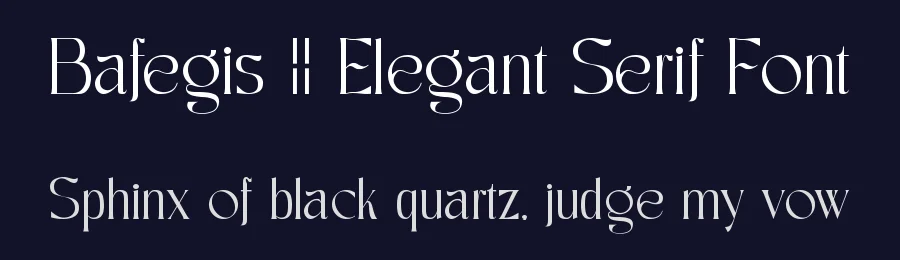 Bafegis || Elegant Serif Font by ErmediaStudio — Display Font — thumbnail 2
