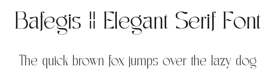 Bafegis || Elegant Serif Font by ErmediaStudio — Display Font
