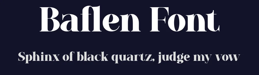 Baflen Font by MaikoHatta — Serif Font — thumbnail 2