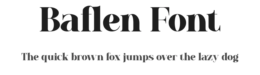 Baflen Font by MaikoHatta — Serif Font