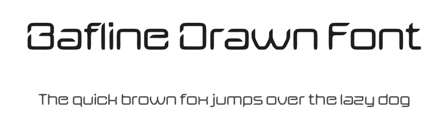 Bafline Drawn Font by craftsupplyco — Display Font