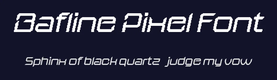 Bafline Pixel Font by craftsupplyco — Display Font — thumbnail 2