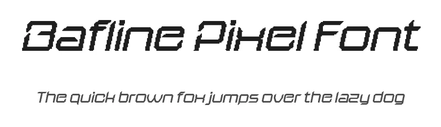 Bafline Pixel Font by craftsupplyco — Display Font