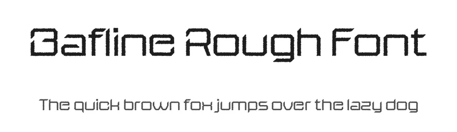 Bafline Rough Font by craftsupplyco β Display Font