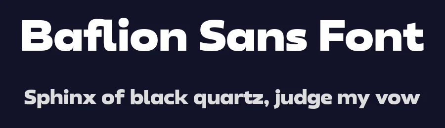 Baflion Sans Font by Oktnum Type Foundry — Sans Serif Font — thumbnail 2