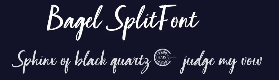 Bagel Split Font by RaisProject — Script Handwritten Font — thumbnail 2