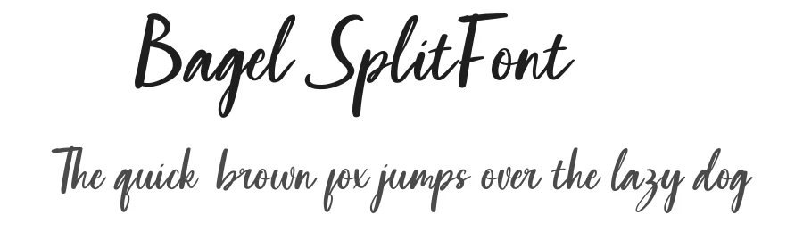 Bagel Split Font by RaisProject — Script Handwritten Font
