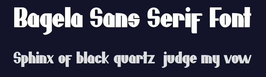 Bagela Sans Serif Font by Vunira — Sans Serif Font — thumbnail 2
