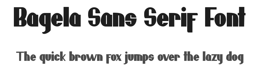 Bagela Sans Serif Font by Vunira — Sans Serif Font