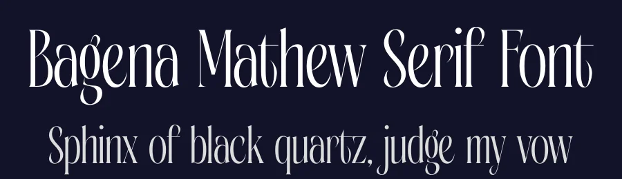 Bagena Mathew Serif Font by timelesstype.co — Display Font — thumbnail 2