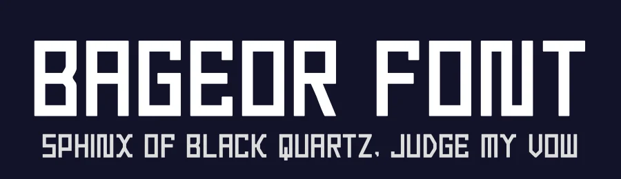 Bageor Font by hayoyuka8 — Display Font — thumbnail 2