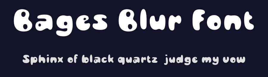 Bages Blur Font by craftsupplyco — Display Font — thumbnail 2