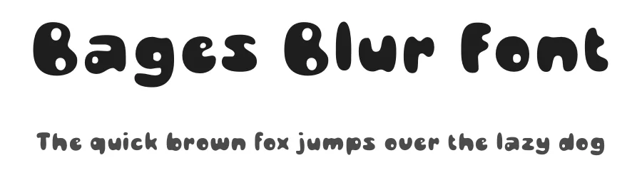 Bages Blur Font by craftsupplyco — Display Font