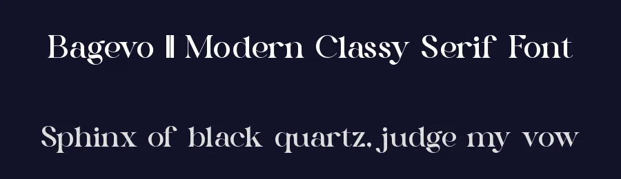 Bagevo || Modern Classy Serif Font by ErmediaStudio — Display Font — thumbnail 2