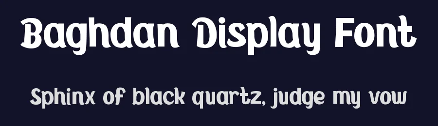 Baghdan Display Font by Pinisiart — Display Font — thumbnail 2
