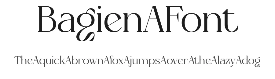 Bagien Font by Eternity.STD — Display Font